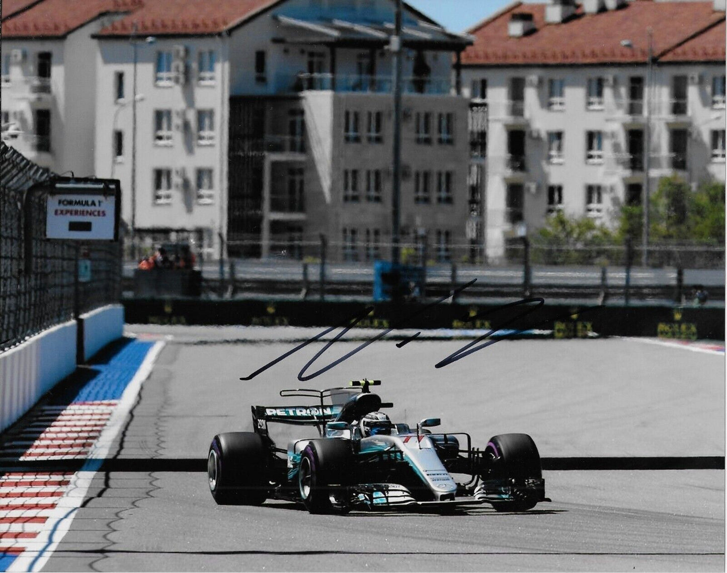 Signed Valtteri Bottas Mercedes AMG Petronas Formula 1 8x10 Photo #6 Original