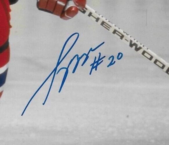 Signed Sylvain Turgeon Montreal Canadiens Autographed 8x10 Photo #2 Original