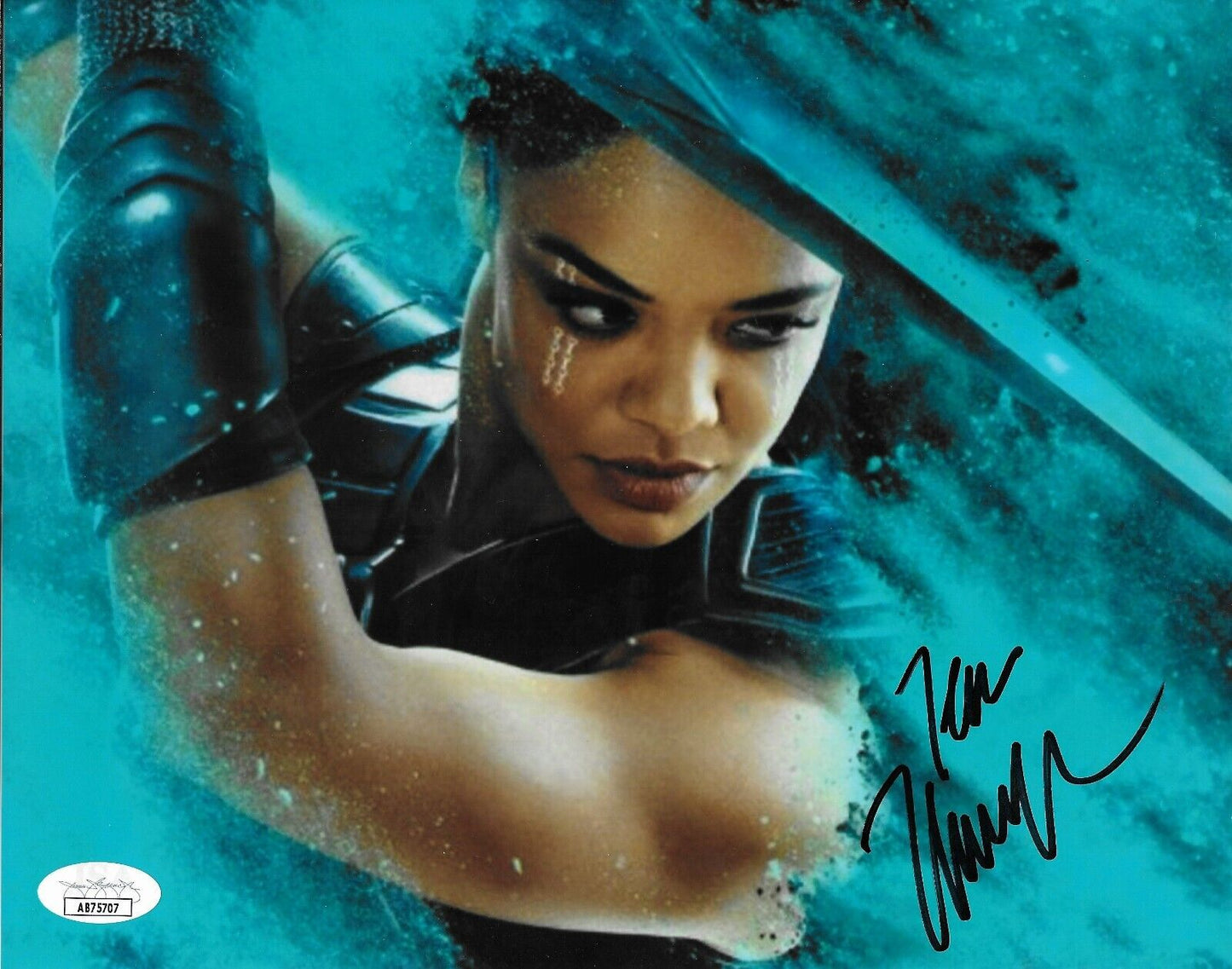 Signed Tessa Thompson Autographed Thor 8x10 Photo #1 with JSA Authentication