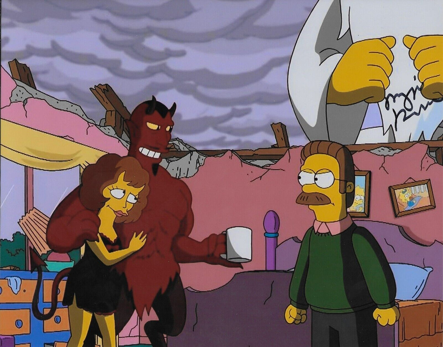 Photo dédicacée 8x10 des Simpsons par Maggie Roswell #2 Original
