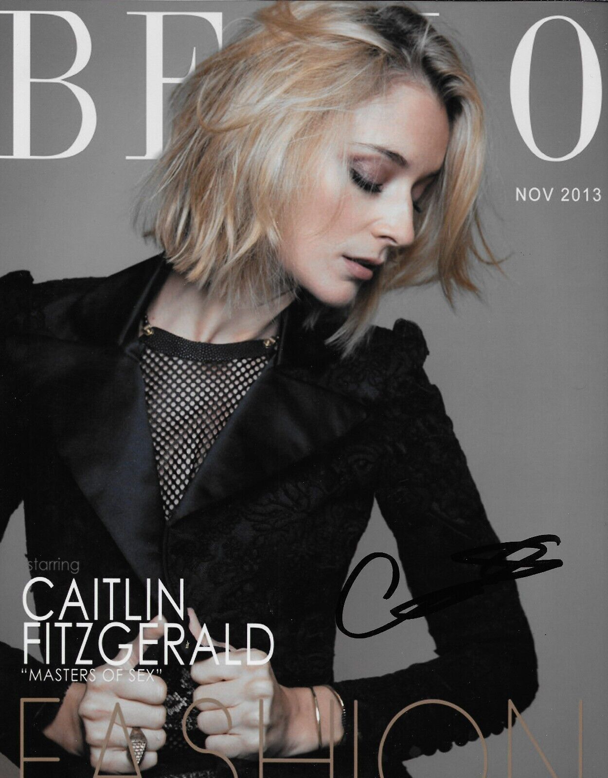 Photo 8x10 autographiée de Caitlin Fitzgerald Masters of Sex #2 originale