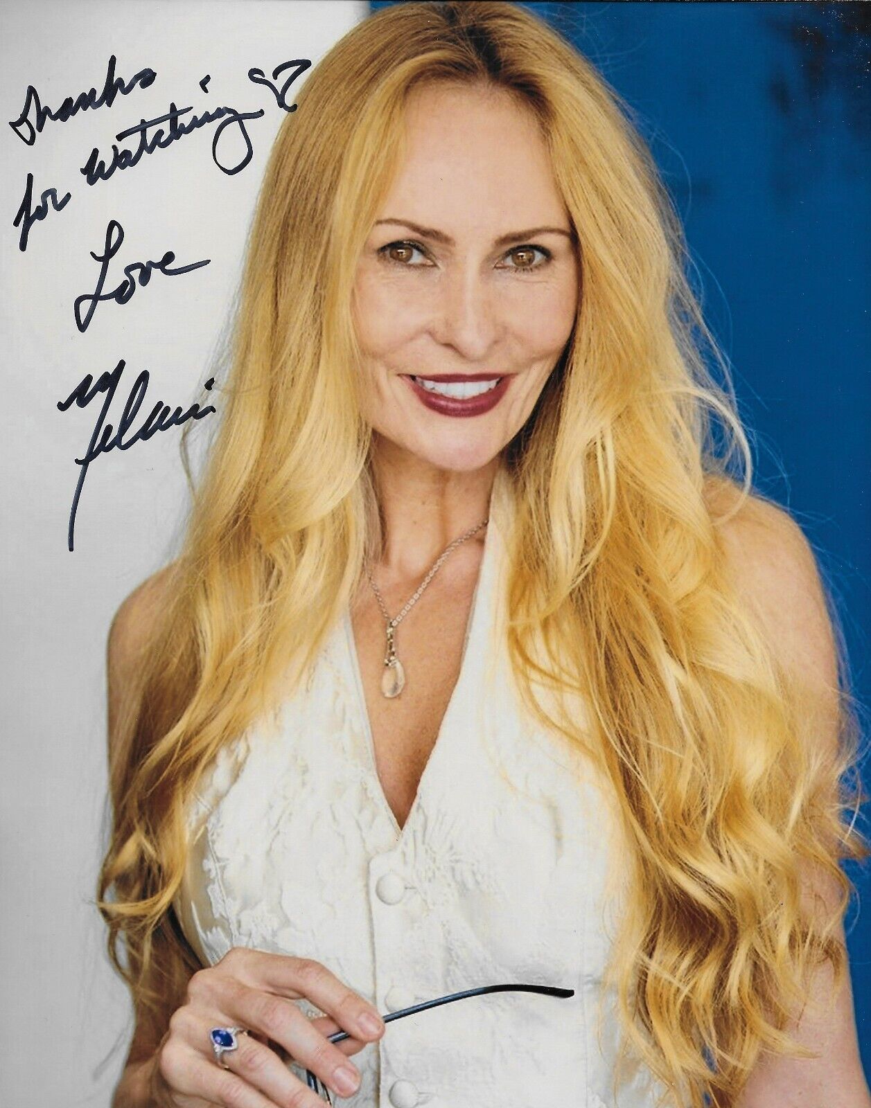 Photo 8x10 signée Melanie Good Actrice Modèle Autographiée #3 Original