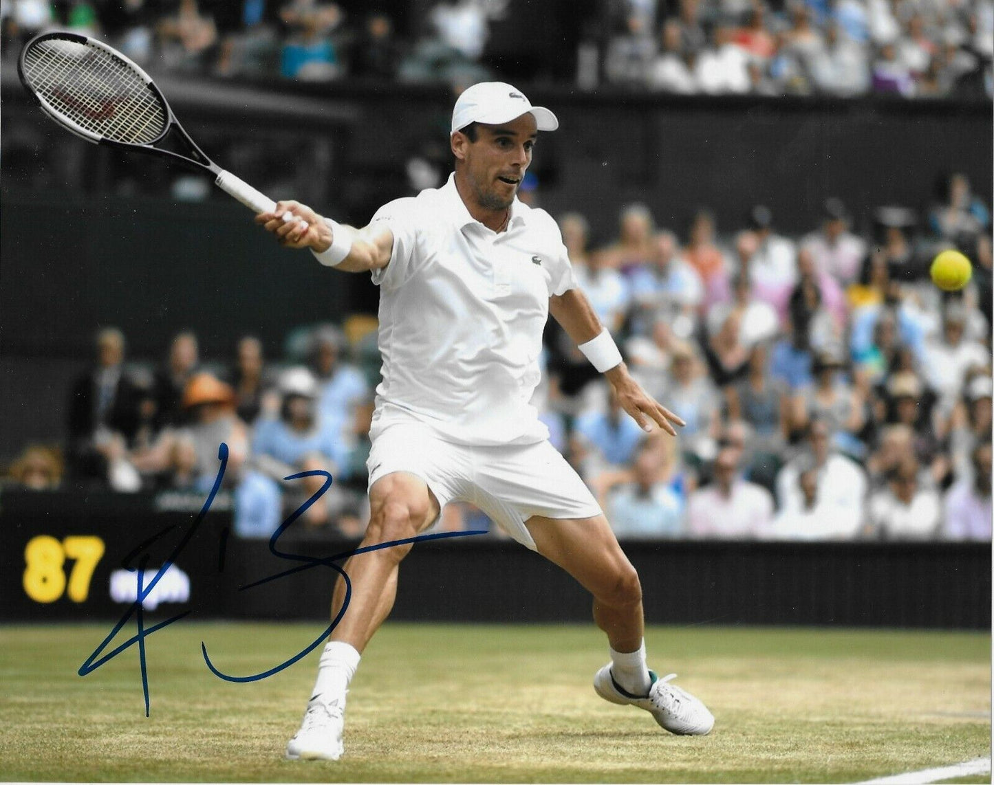 Photo autographiée 8x10 de Roberto Bautista Agut ATP Tennis #3 originale