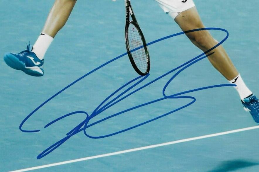 Signed Pablo Carreno Busta ATP Tennis 8x10 Photo 4 Original w JSA Authentication