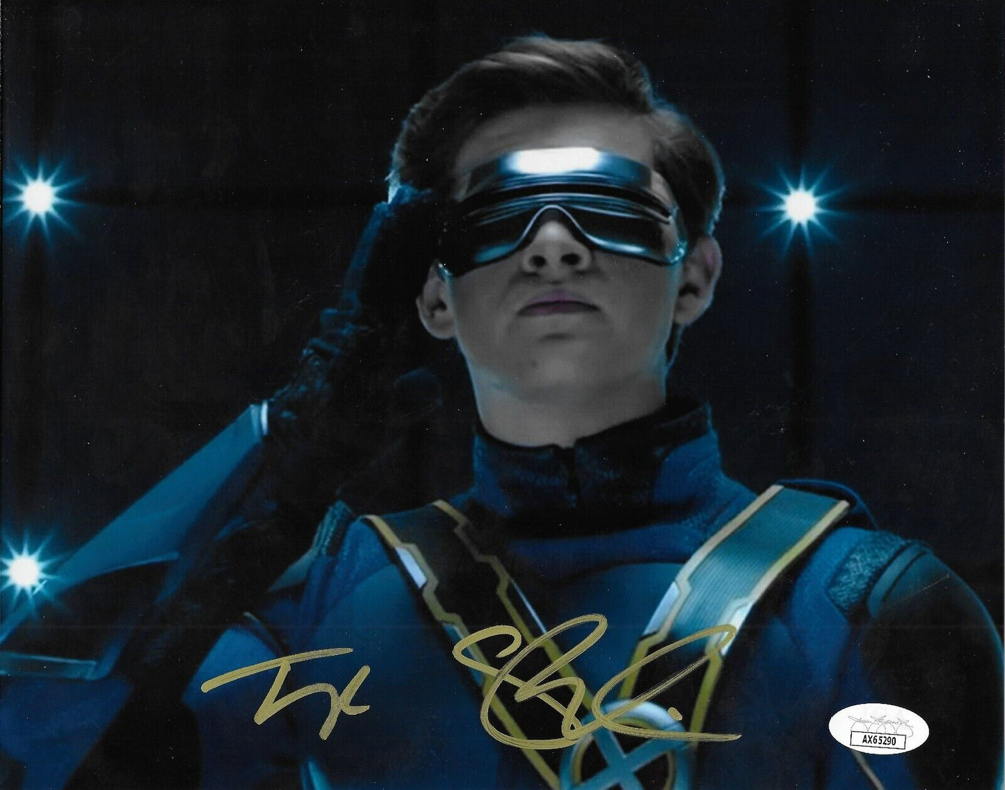 Signed Tye Sheridan Cyclops X-Men Autographed 8x10 Photo #1 w JSA Authentication