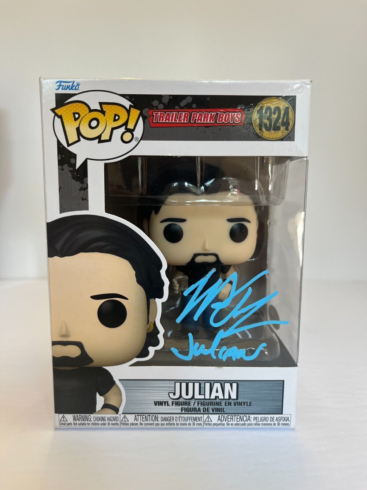 Funko Pop JSA signé par Julian Trailer Park Boys et autographié avec preuve