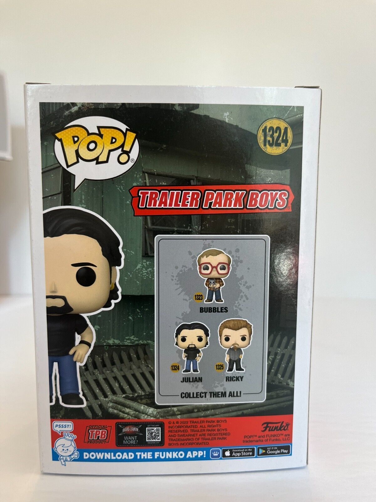 Funko Pop JSA signé par Julian Trailer Park Boys et autographié avec preuve