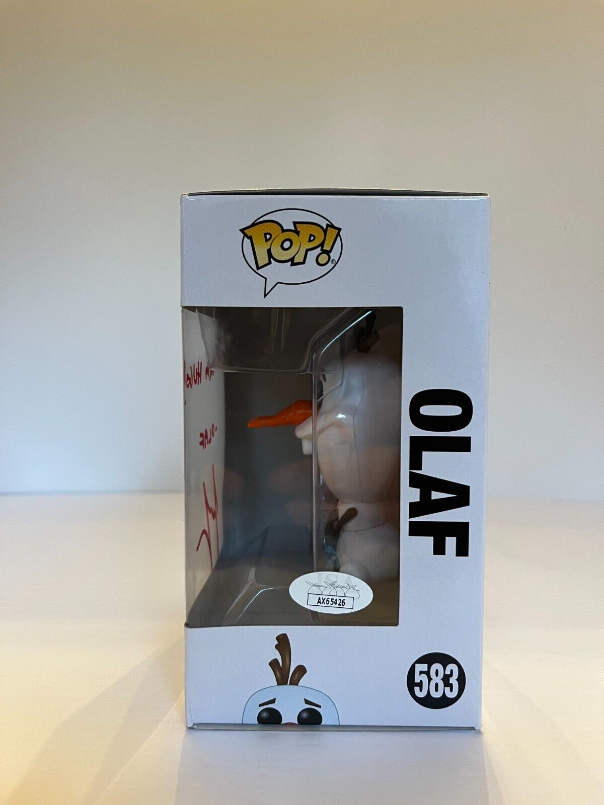 Signed Josh Gad autographed Frozen Olaf Funko Pop JSA Cert with Proof