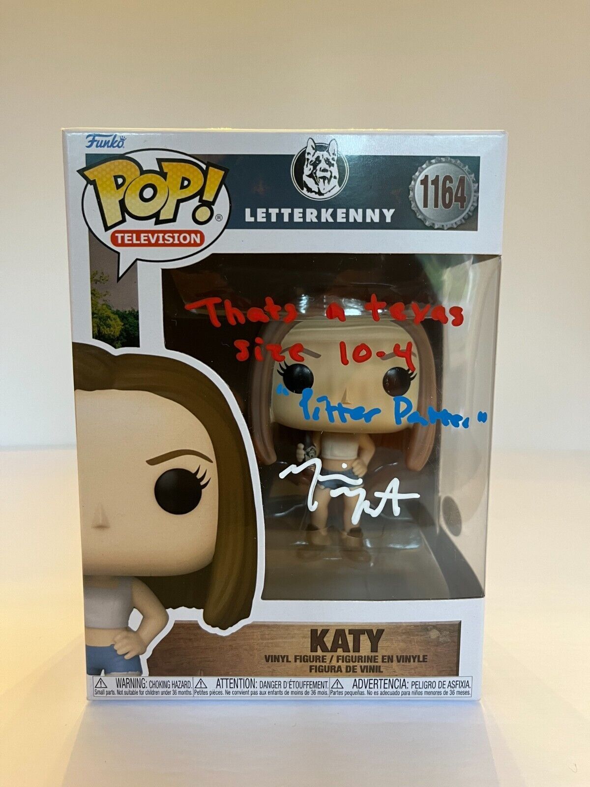 Signed Michelle Mylett autographed Katy Letterkenny Funko Pop JSA Cert Proof