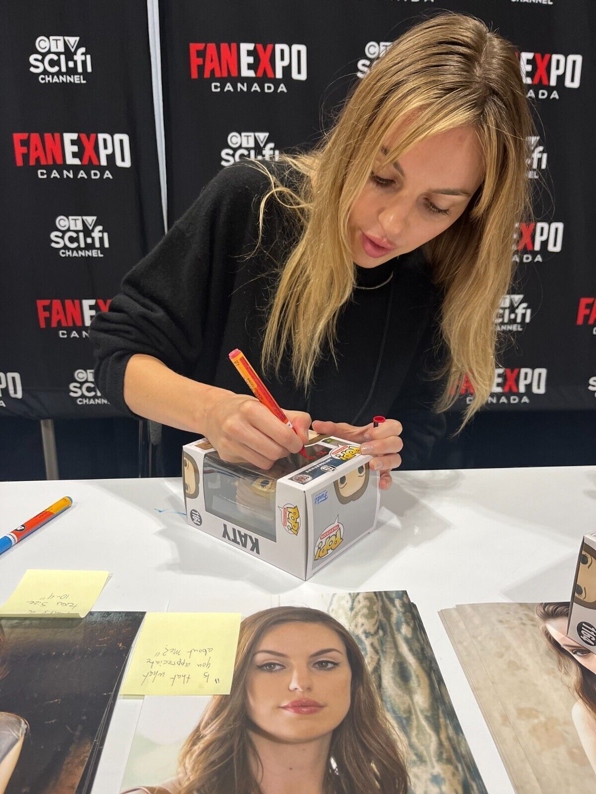 Signed Michelle Mylett autographed Katy Letterkenny Funko Pop JSA Cert Proof 2