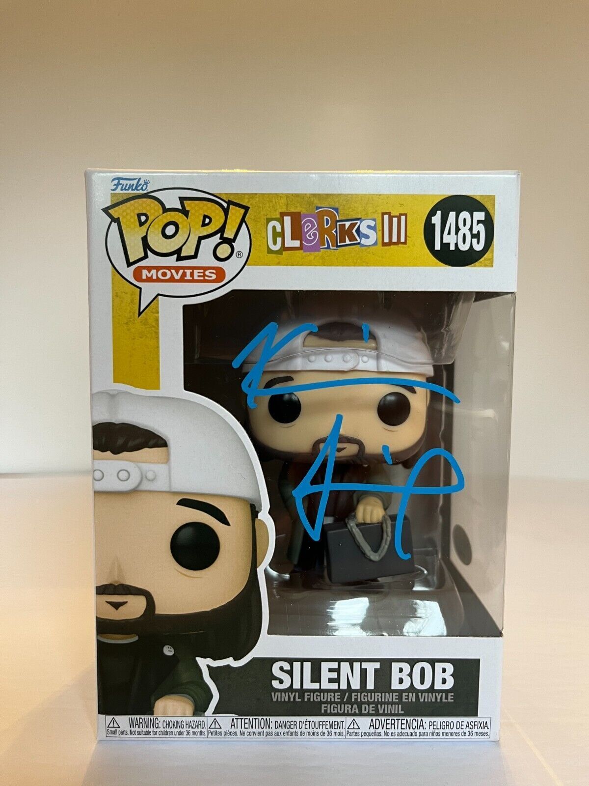 Funko Pop JSA Cert signé par Kevin Smith et autographié par Clerks III Silent Bob