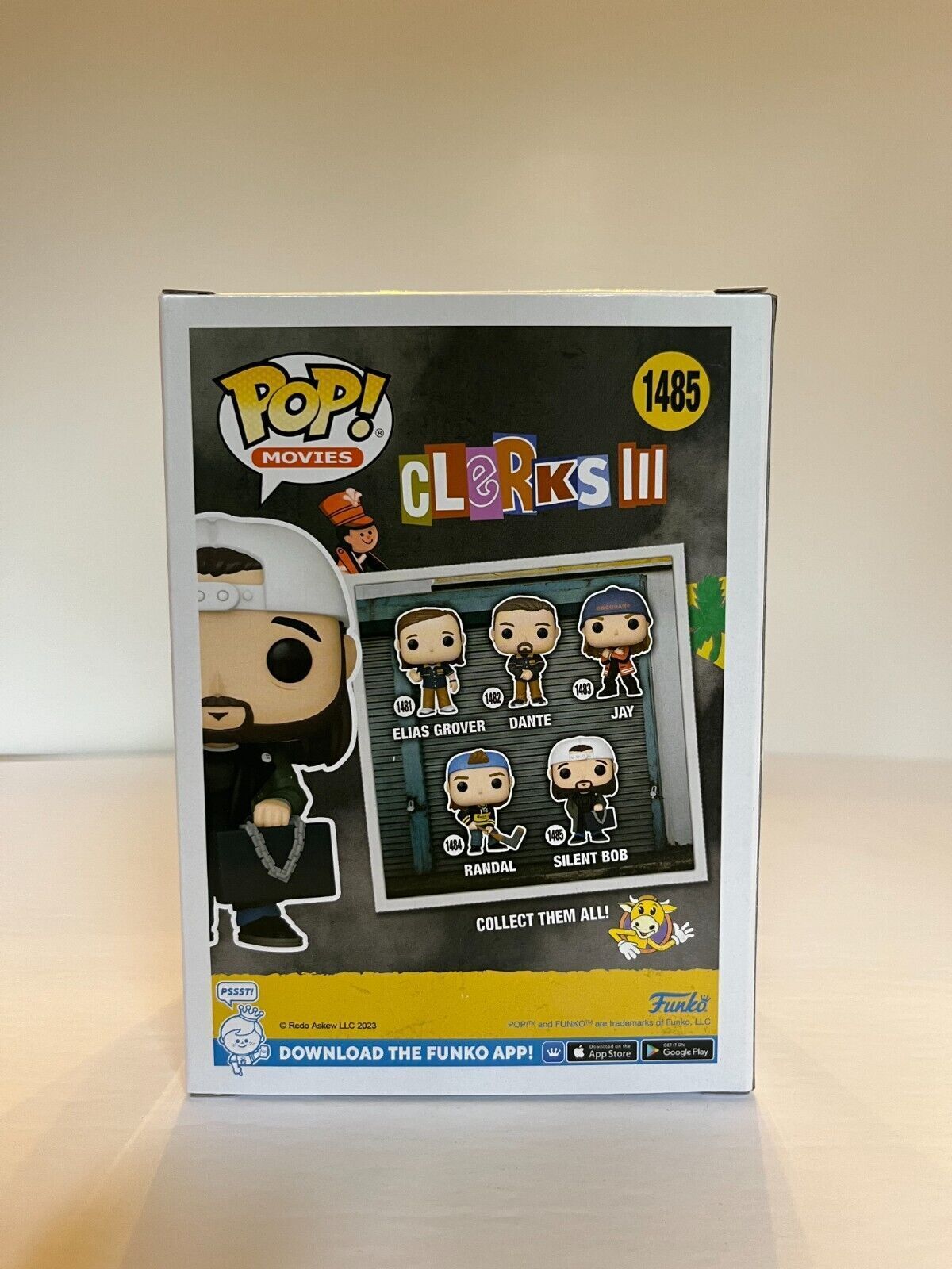 Funko Pop JSA Cert signé par Kevin Smith et autographié par Clerks III Silent Bob