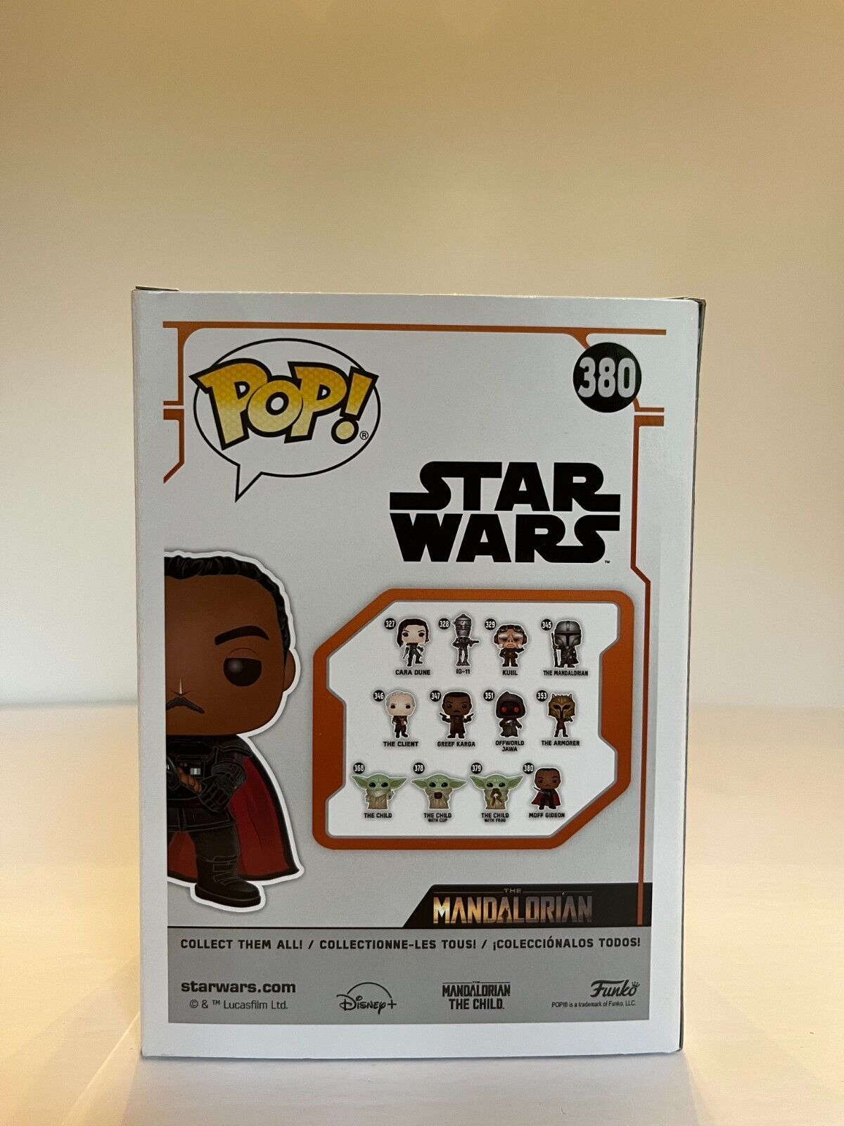 Funko Pop JSA Cert signé par Giancarlo Esposito et autographié par Star WARS Moff Gideon