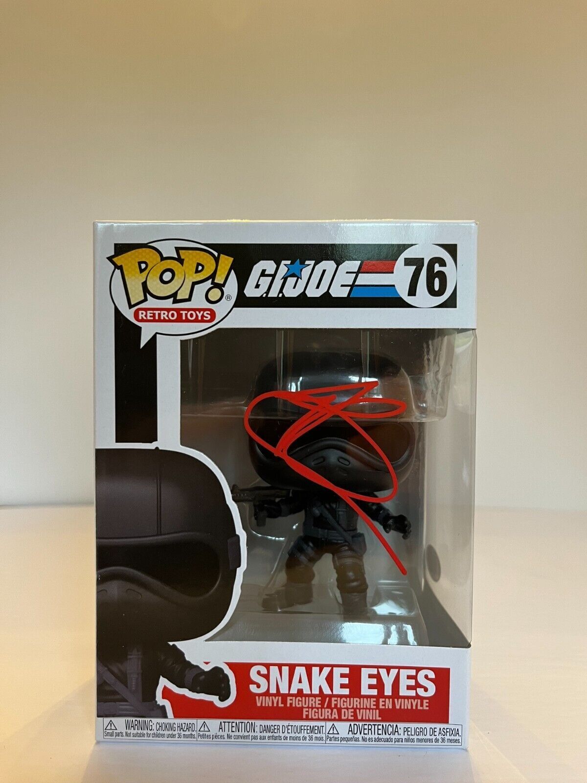 Signed Ray Park autographed G.I. Joe Snake Eyes Funko Pop JSA Cert