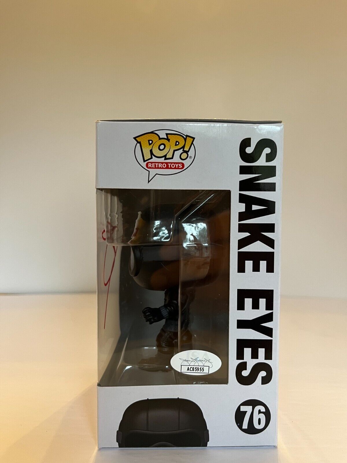 Signed Ray Park autographed G.I. Joe Snake Eyes Funko Pop JSA Cert