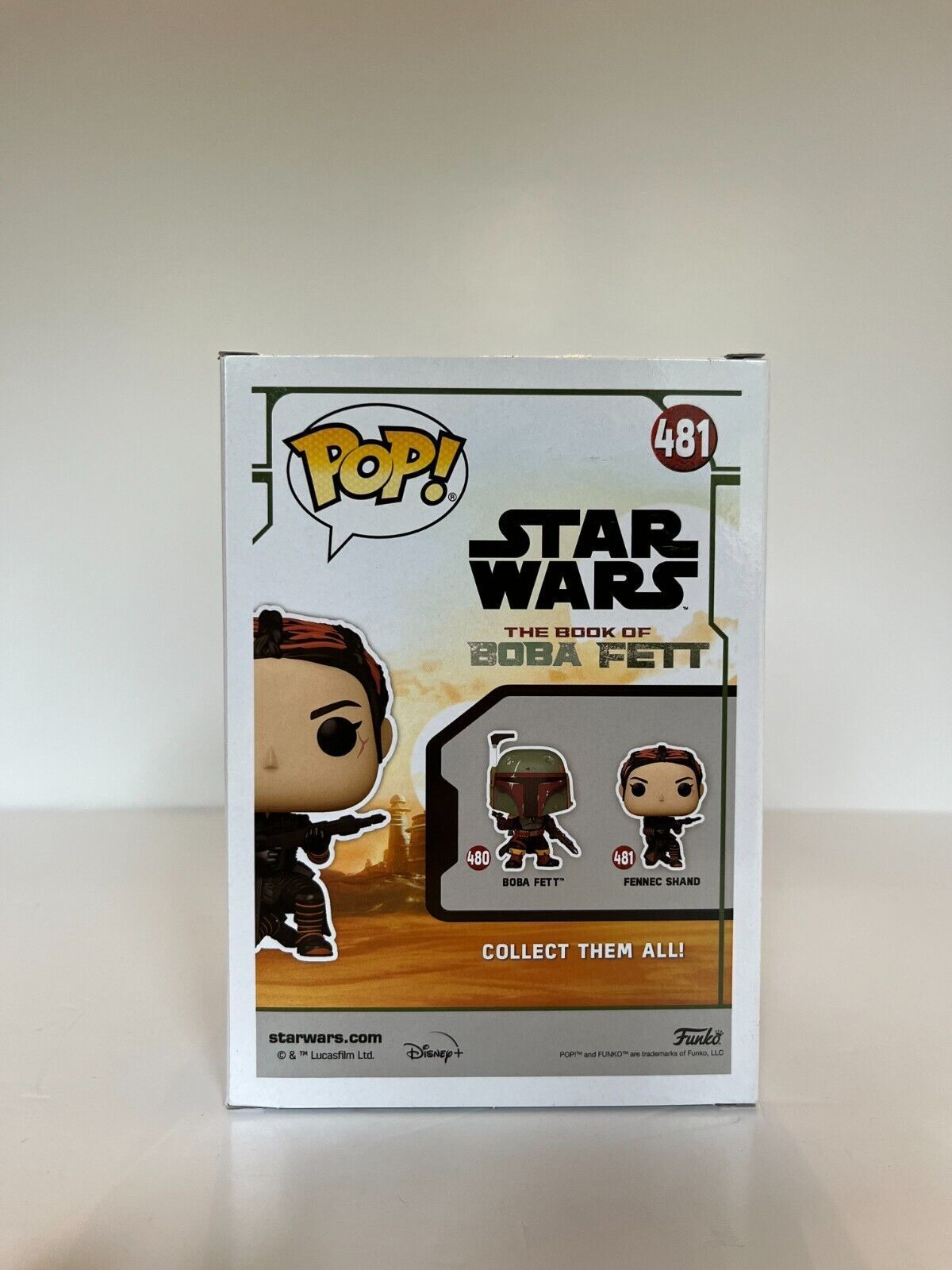 Pop Funko Star Wars Fennec Shand autographié par Ming Na Wen, certificat JSA