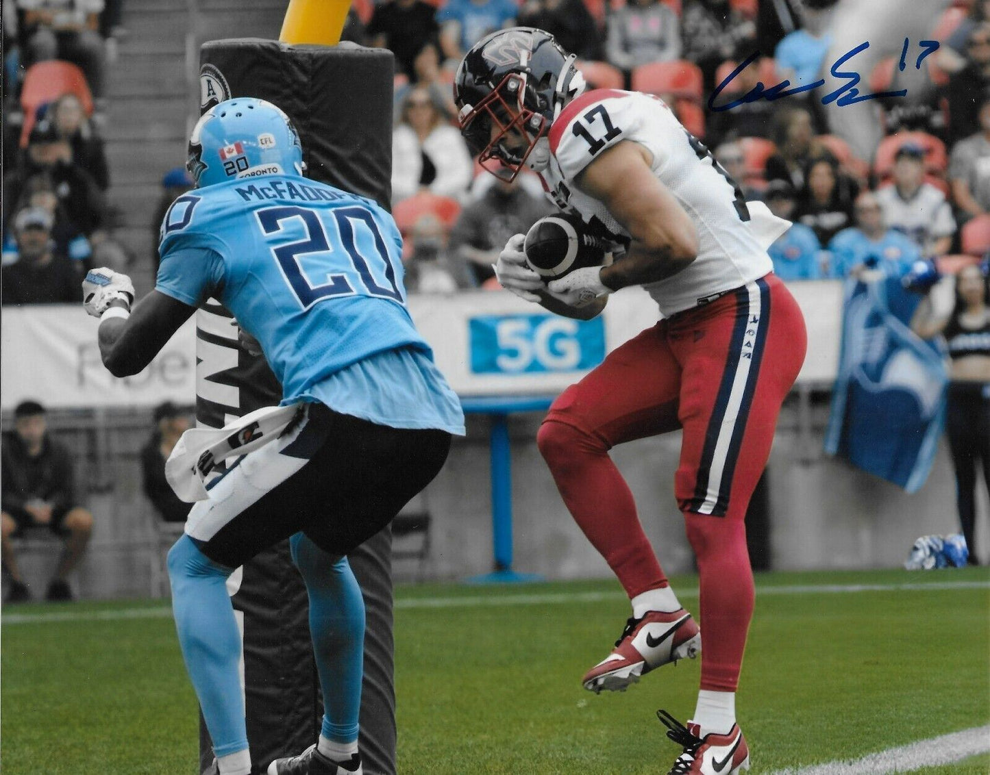 Signed Cole Spieker Montreal Alouettes Autographed 8x10 Photo #3 Original