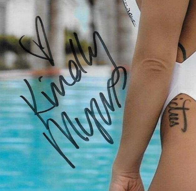 Signé avec gentillesse Myers Modèle Playboy Autographié 8x10 Photo #1 Original