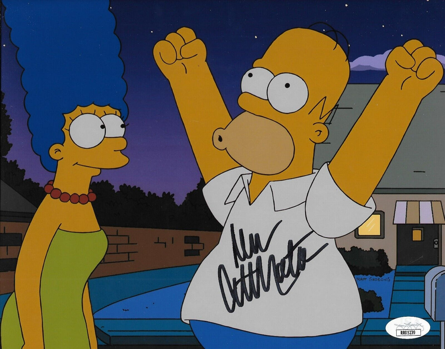 Signed Dan Castellaneta Homer Simpson 8x10 Photo #1 with JSA Authentication