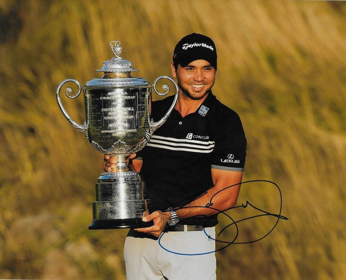 Photo autographiée de 8 x 10 cm de Jason Day PGA Golf #1 originale