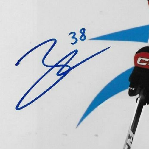 Photo originale 8x10 signée Zack Ostapchuk Sénateurs d'Ottawa Sens de Belleville #1