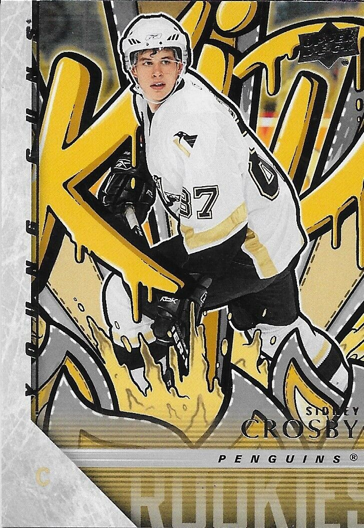 Carte recrue renouvelée #YGR-10 de la série 1 Upper Deck 2024-25 de Sidney Crosby Young Guns