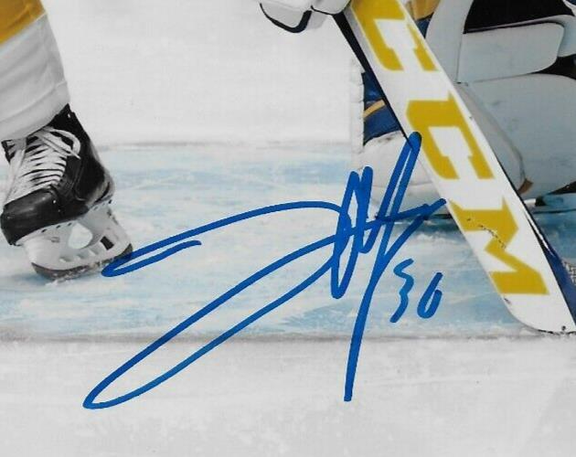 Signed Joel Hofer St. Louis Blues Autographed 8x10 Photo #2 Original