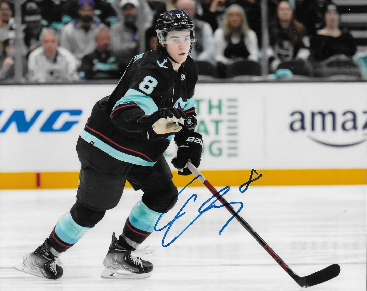 Signed Cale Fleury Seattle Kraken Autographed 8x10 Photo #1 Original