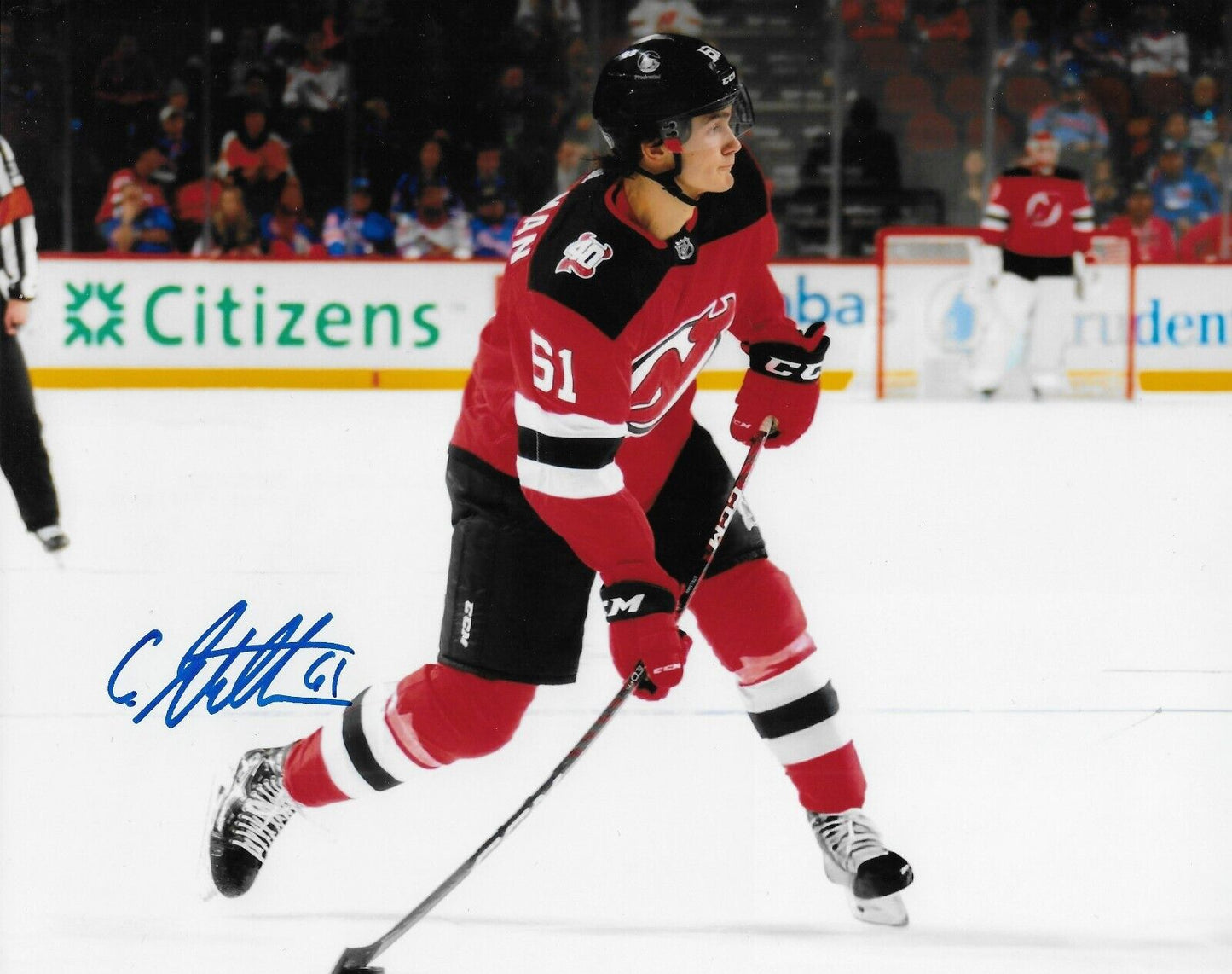 Signed Chase Stillman New Jersey Devils Autographed 8x10 Photo #1 Original