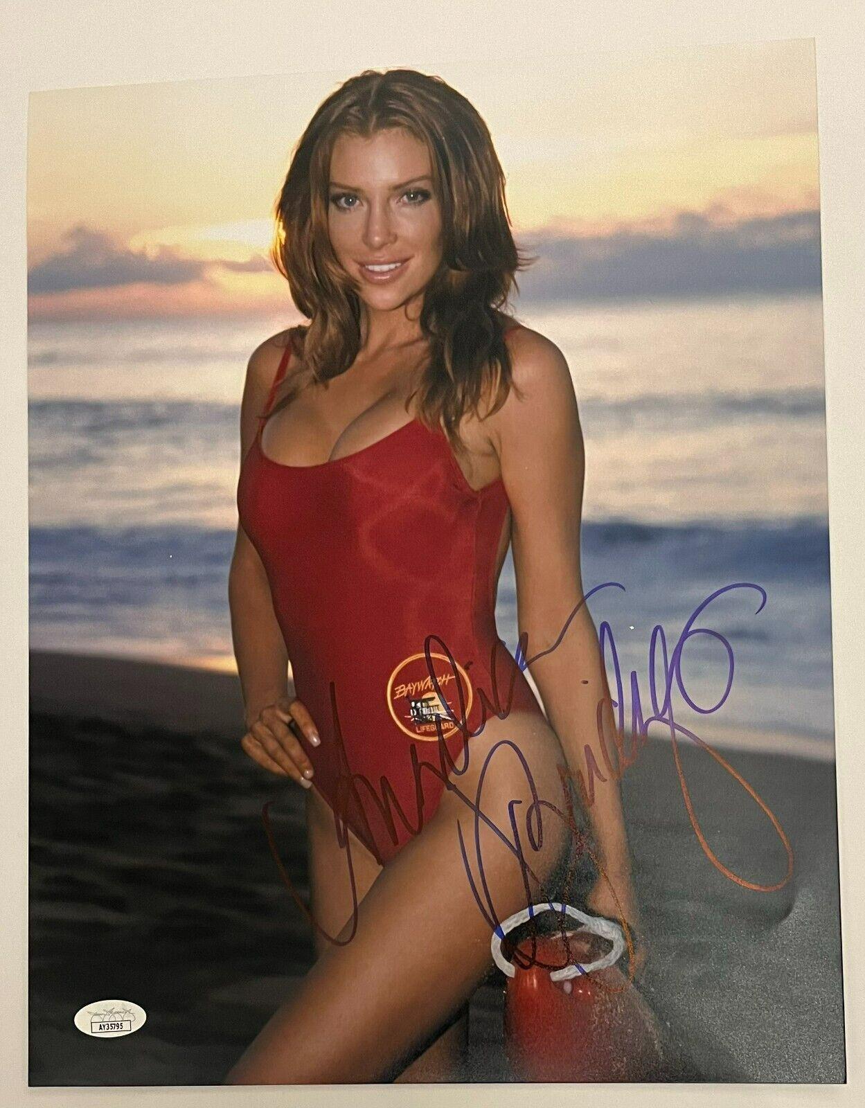 Signed Angelica Bridges Actress Model Baywatch 11x14 Photo 2 JSA Authentication