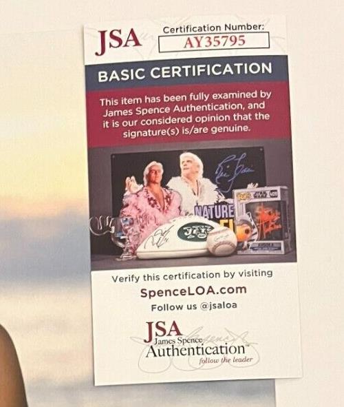 Signed Angelica Bridges Actress Model Baywatch 11x14 Photo 2 JSA Authentication