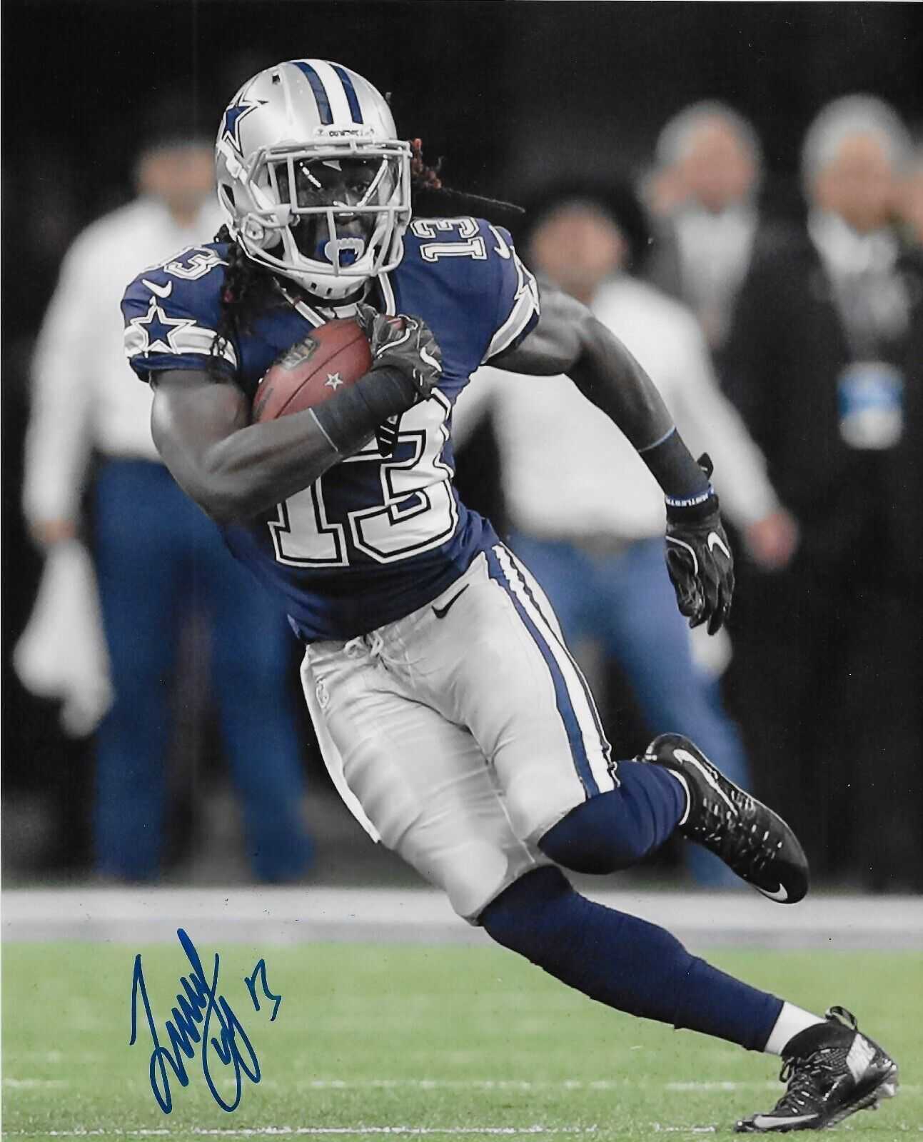 Signed Lucky Whitehead Dallas Cowboys Autographed 8x10 Photo #4 Original