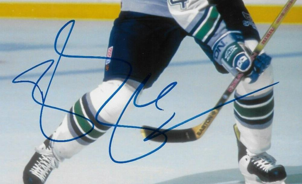 Signed Brendan Shanahan Hartford Whalers 8x10 Photo #4 with JSA Authentication