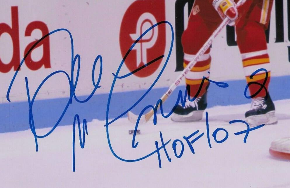 Signed Al MacInnis Calgary Flames H of F 8x10 Photo #3 with JSA Authentication