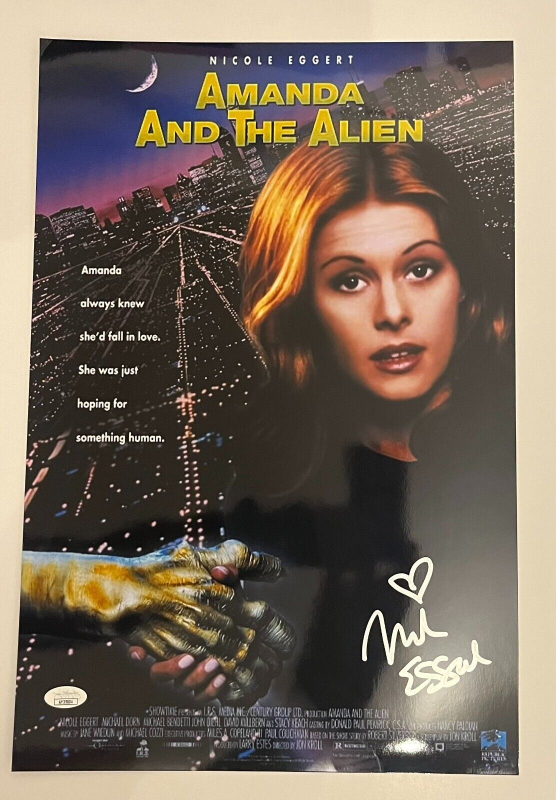 Signed Nicole Eggert Actress Model Sheena 12x18 Photo #5 JSA Authentication