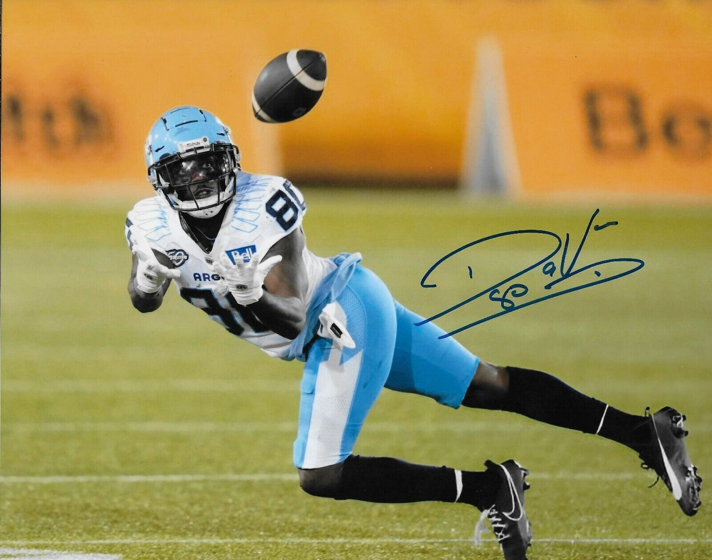Signed DaVaris Daniels Toronto Argonauts Autographed 8x10 Photo #1 Original