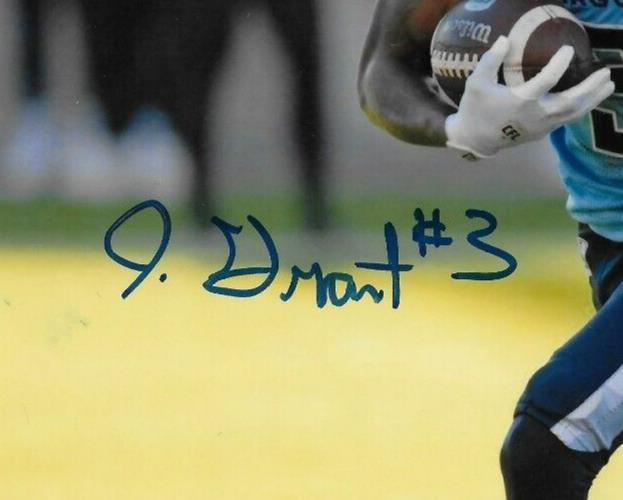 Signed Janarion Grant Toronto Argonauts Autographed 8x10 Photo #1 Original