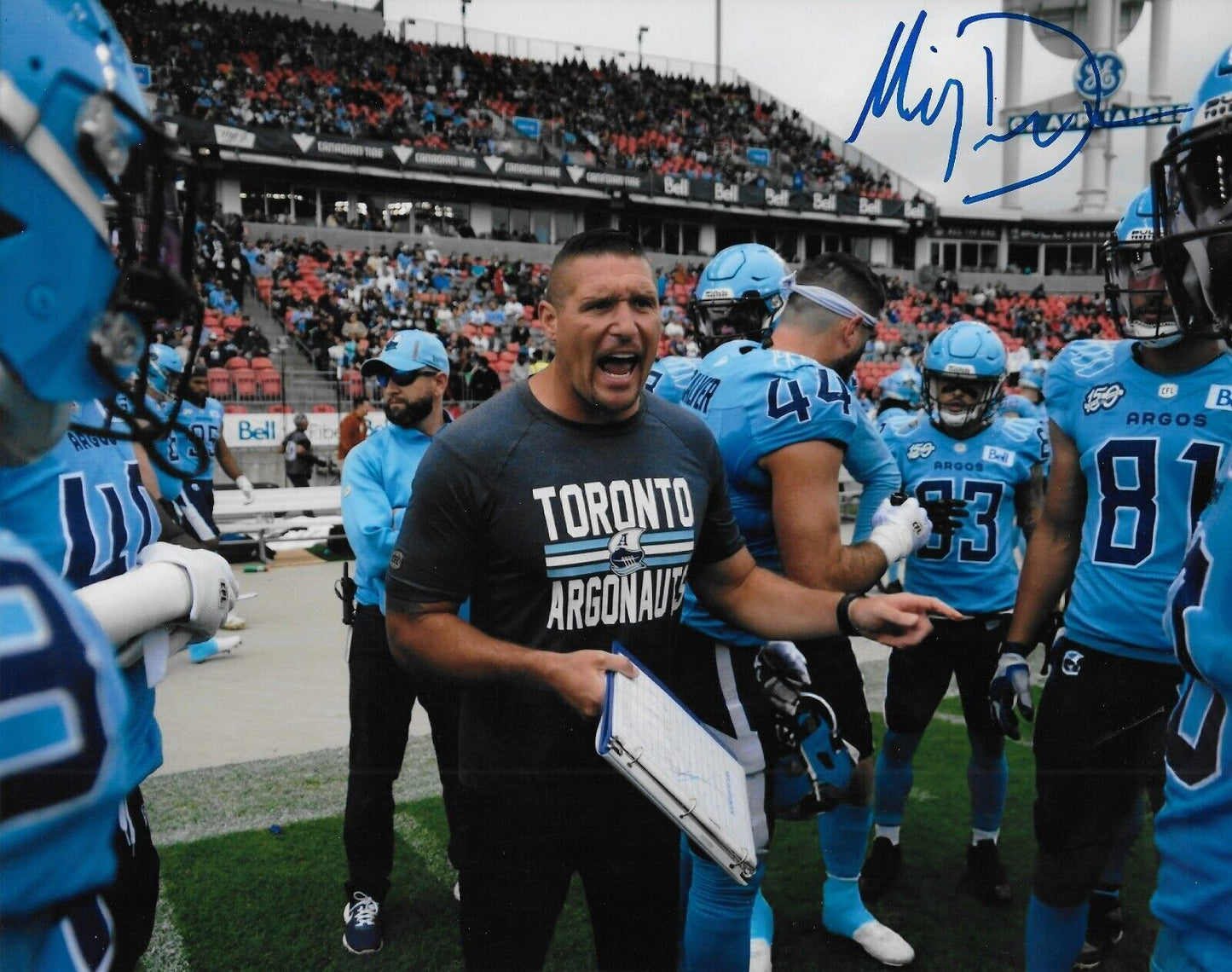 Photo autographiée 8x10 de Mickey Donovan des Argonauts de Toronto #1