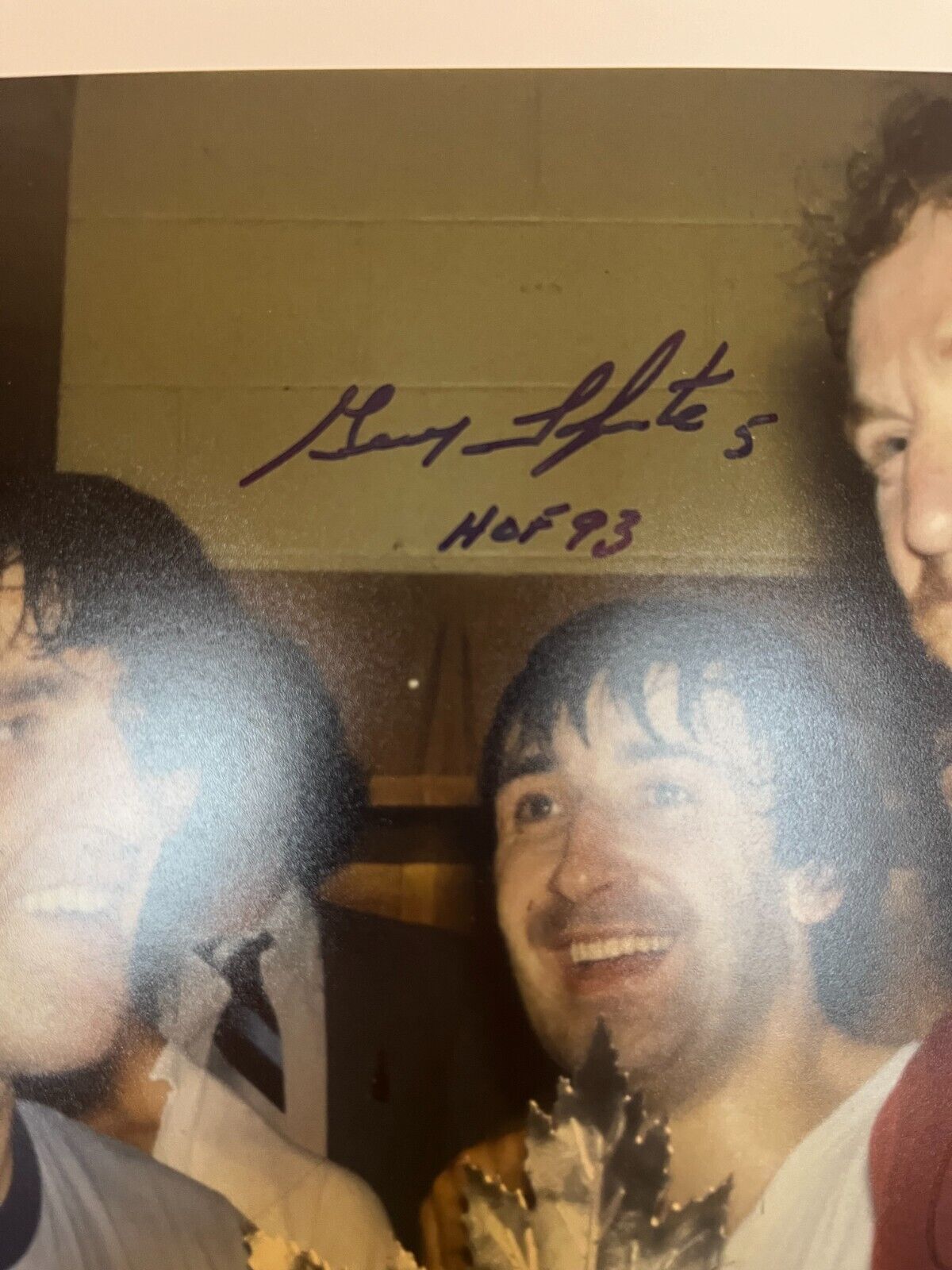 Photo 11x14 signée par Serge Savard, Guy Lapointe et Larry Robinson des Canadiens avec JSA 1a