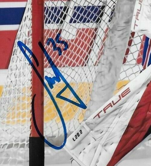Signed Montreal Canadiens Sam Montembeault Autographed 8x10 Photo #3 Original