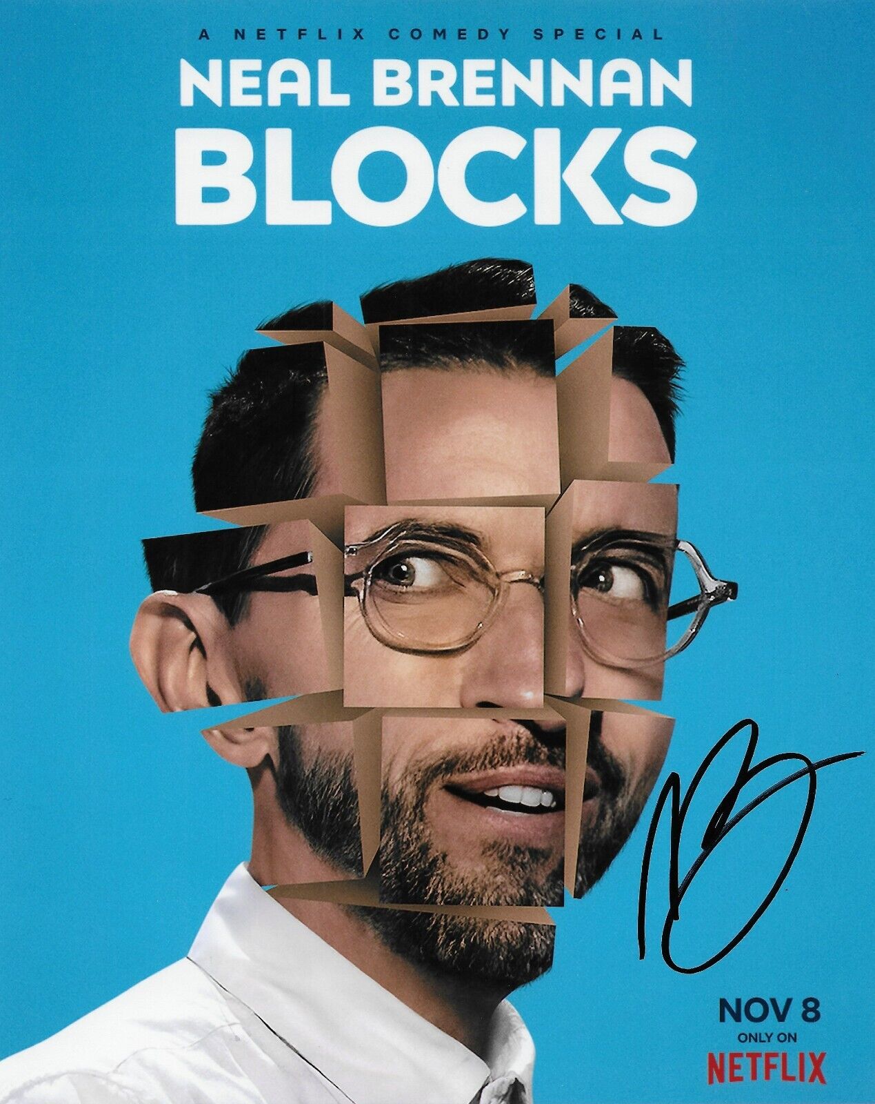 Signed Neal Brennan Netflix Blocks Autographed 8x10 Photo #1 Original