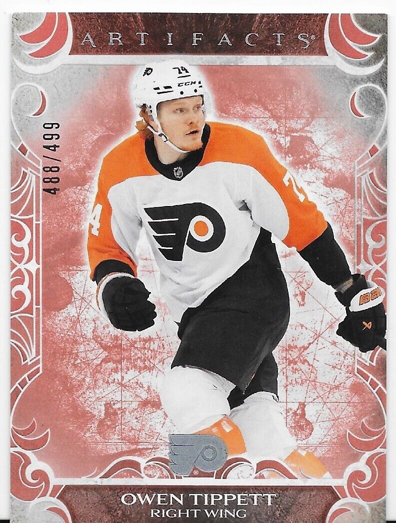 2024-25 Upper Deck Artifacts Hockey Philadelphia Flyers Owen Tippett 488/499 100