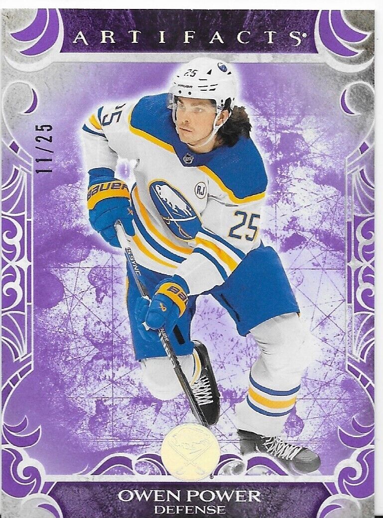 2024-25 Upper Deck Artifacts Hockey Buffalo Sabres Owen Power Purple 11/25 #37