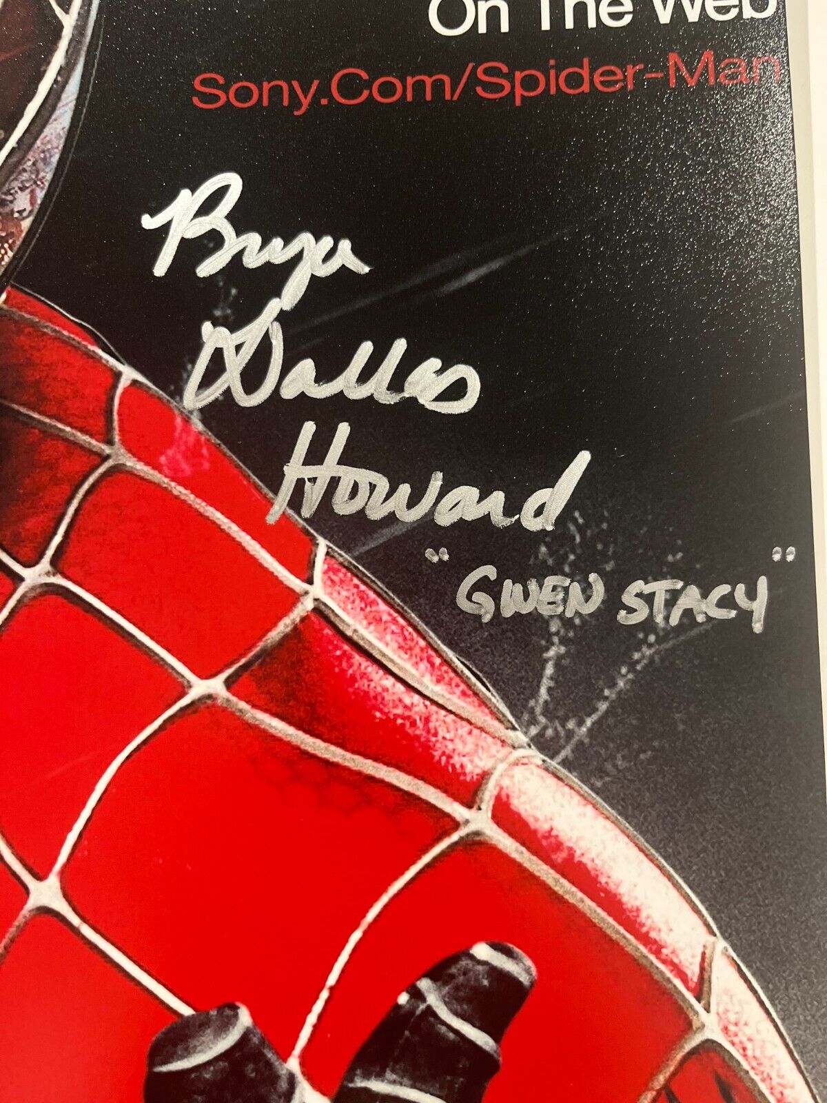 Signed Bryce Dallas Howard Spiderman 12x18 Photo Actress JSA Gwen Stacey