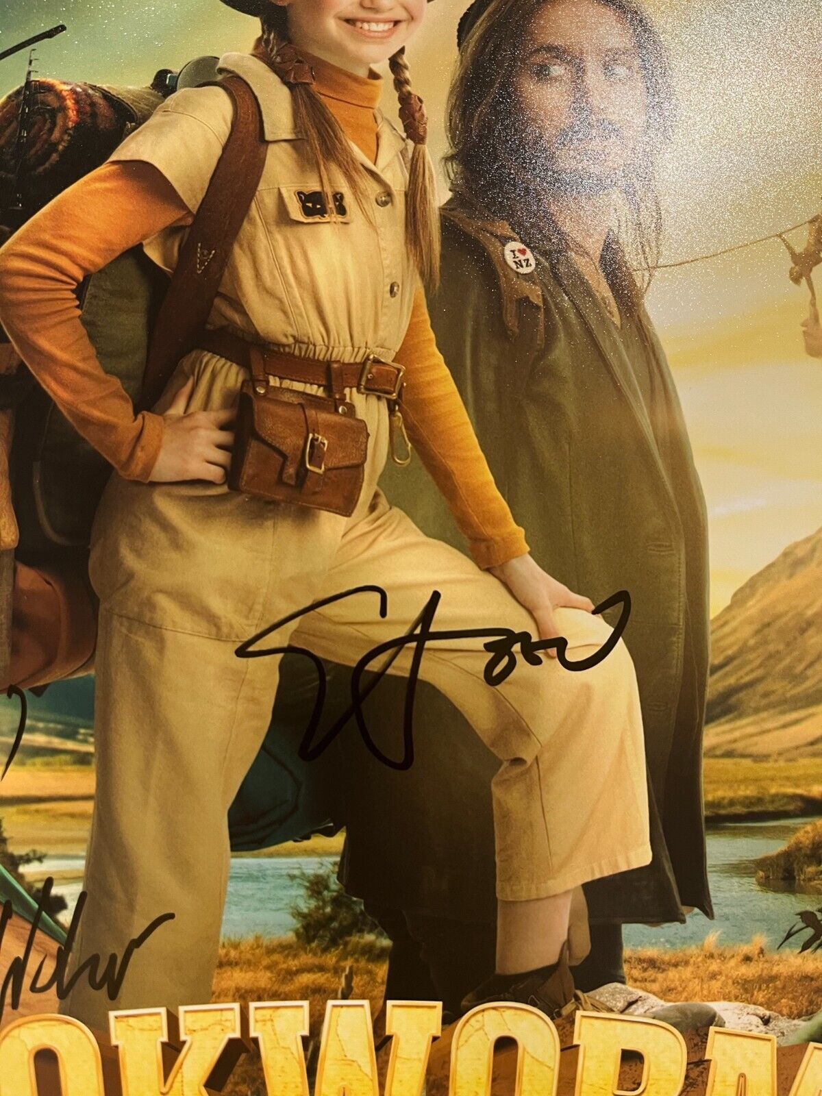 Photo signée Bookworm 12x18 Elijah Wood Nell Fisher Ant Timpson Acteur JSA