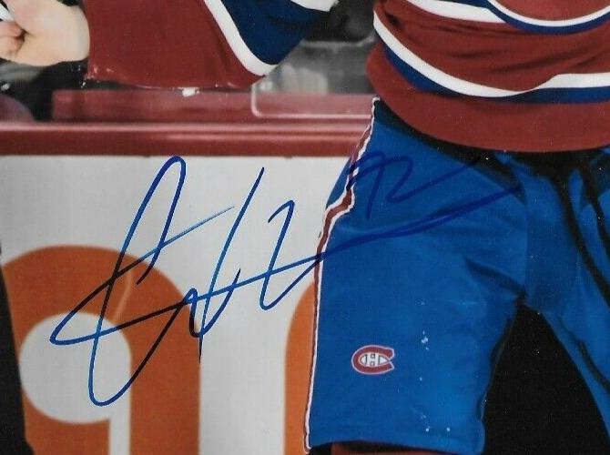 Photo autographiée 8x10 des Canadiens de Montréal signée par Arber Xhekaj #1 Signature privée