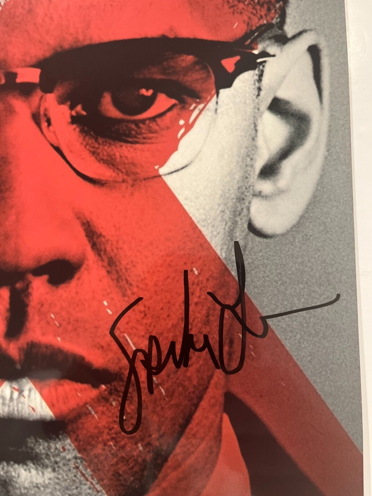 Signed Malcolm X 12x18 Photo Director Spike Lee Actor JSA