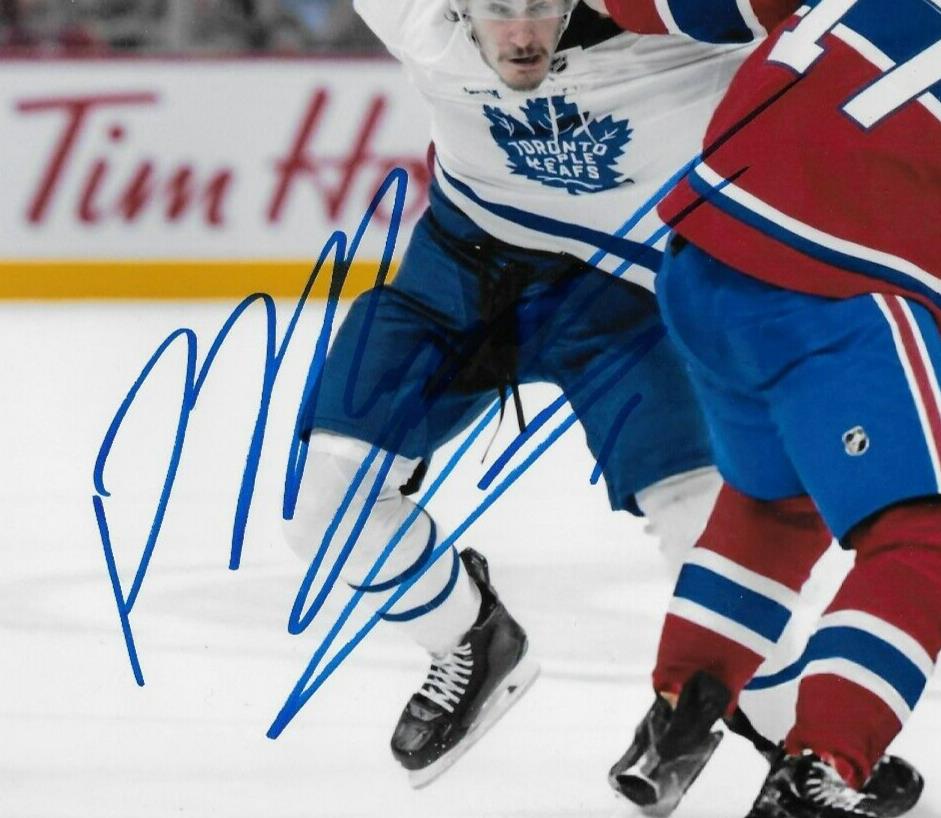 Signed Philippe Myers Toronto Maple Leafs Autographed 8x10 Photo #1 Original
