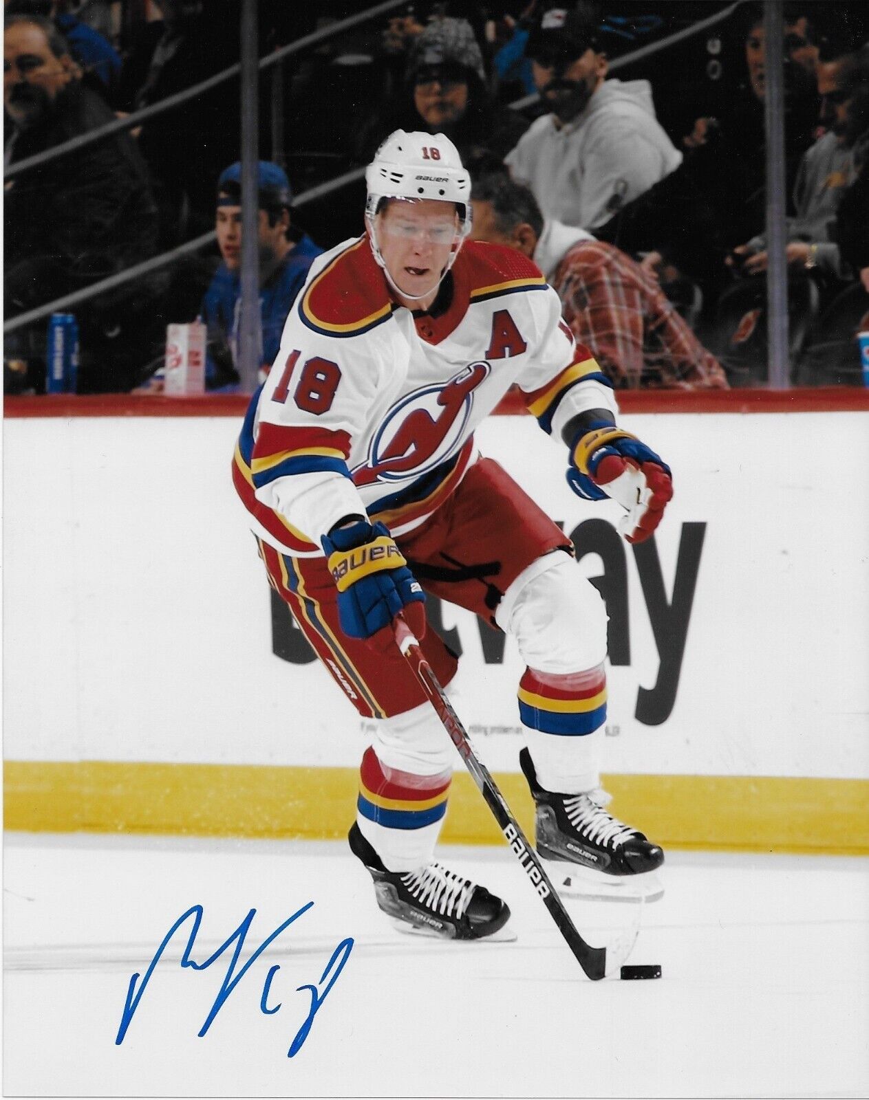 Signed Ondrej Palat New Jersey Devils Autographed 8x10 Photo #1 Original