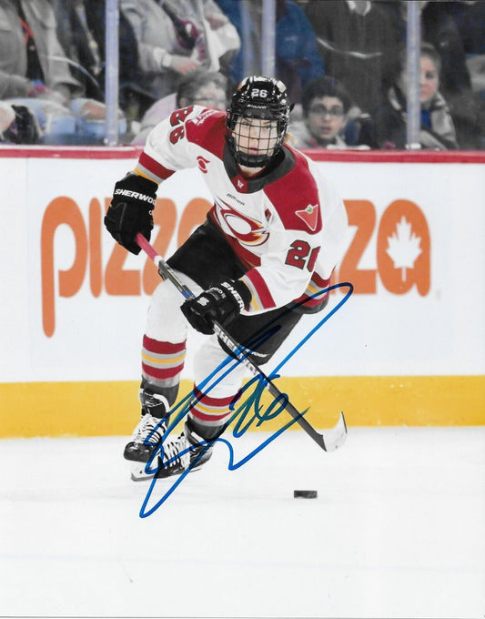 Signed Emily Clark PWHL Ottawa Charge Autographed 8x10 Photo #3 Original